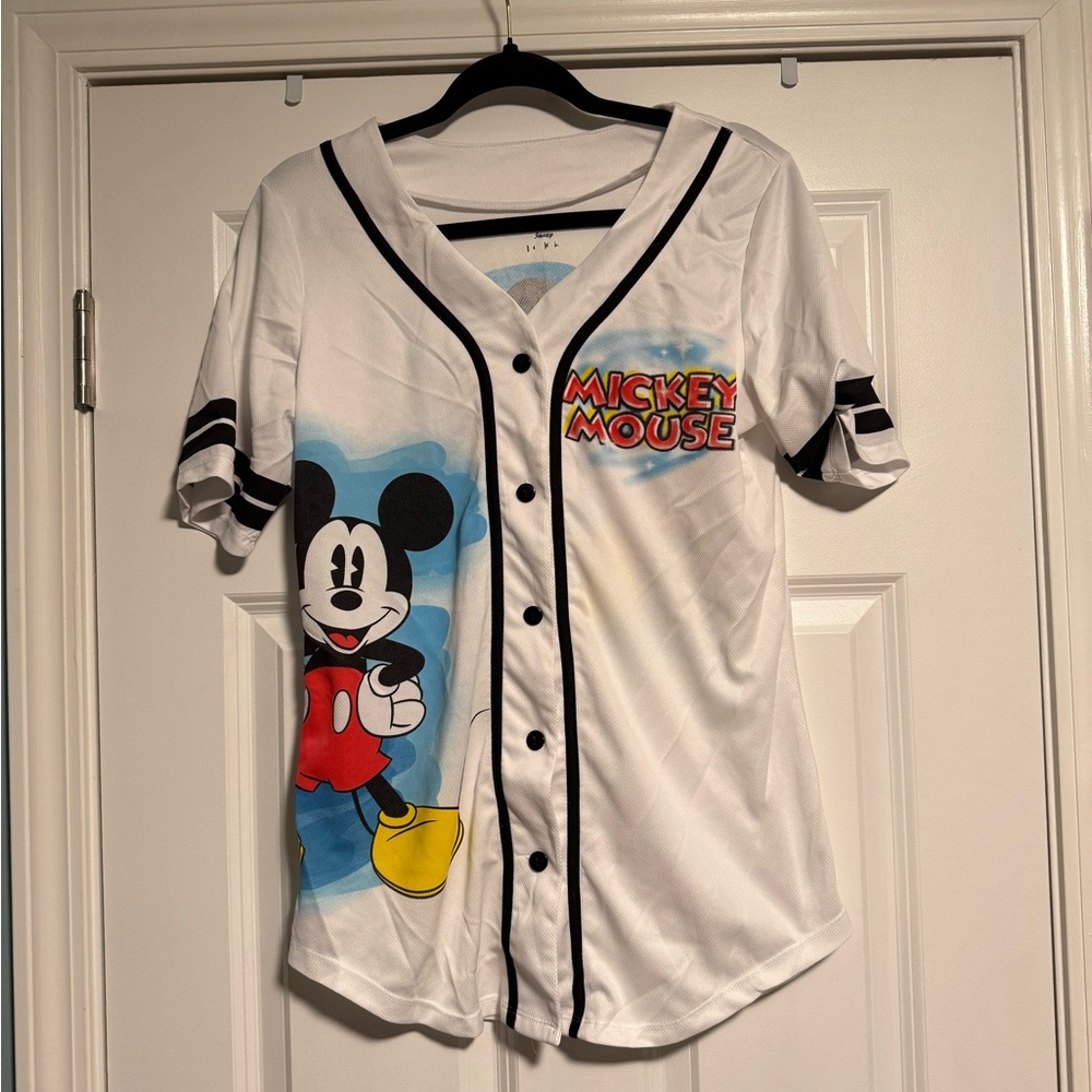 Disney Mickey Mouse White and Black Jersey